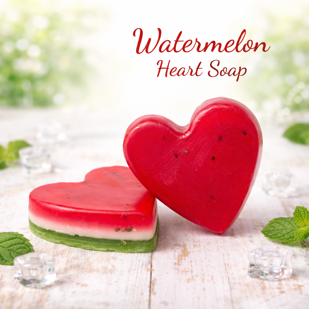 Watermelon Heart Soap 🍉