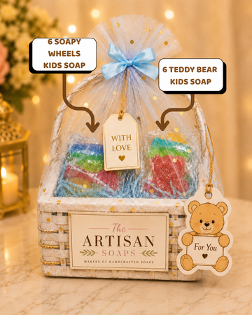 The Artisan Kids Soap Gift Basket (12 Pcs Set) – Lahore Only