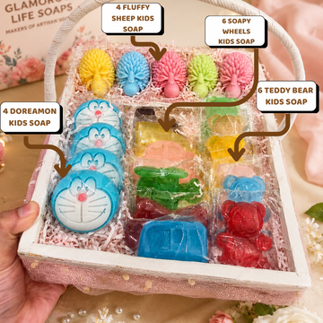 The Artisan Deluxe Kids Soap Gift Basket (21 Pcs Set) – Lahore Only